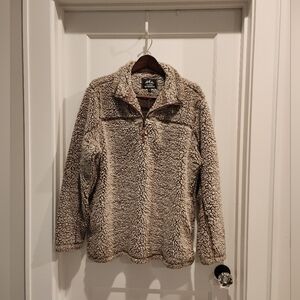 Alpine sherpa half-zip fleece